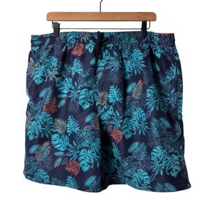 JEAN BAPTISTE EBRARD LEAF PRINT SWIMMING MEN SHORTS SIZE 1X BRAND NEW WITH TAGS
